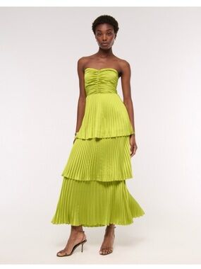 the a&f giselle pleat release midi dress yellow Abercrombie & Fitch | Dresses | The Af Giselle Pleat Release Midi Dress